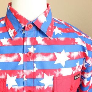 SOLD Patriotic Men's Short Sleeve Shirt Size XL